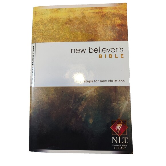New Believer's Bible New Living Translation-NLT (Softcover)-Christian-2004 - Picture 1 of 10